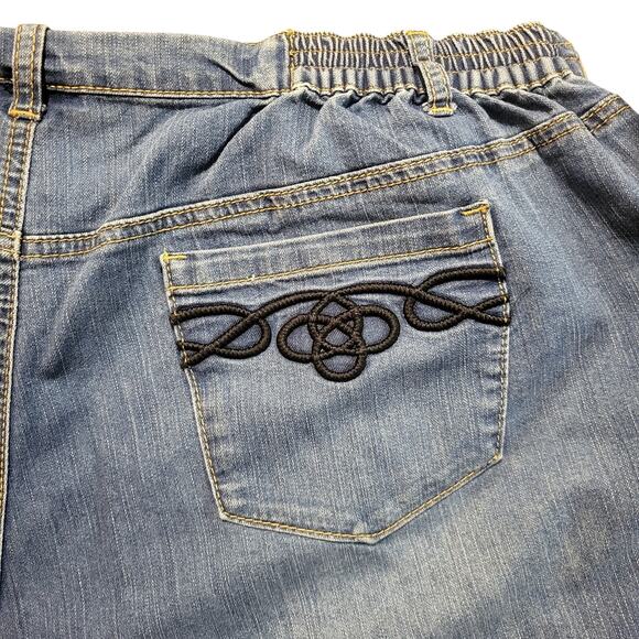 USED WORN AVENUE DENIM WOMENS JEANS 26 - Picture 5 of 16